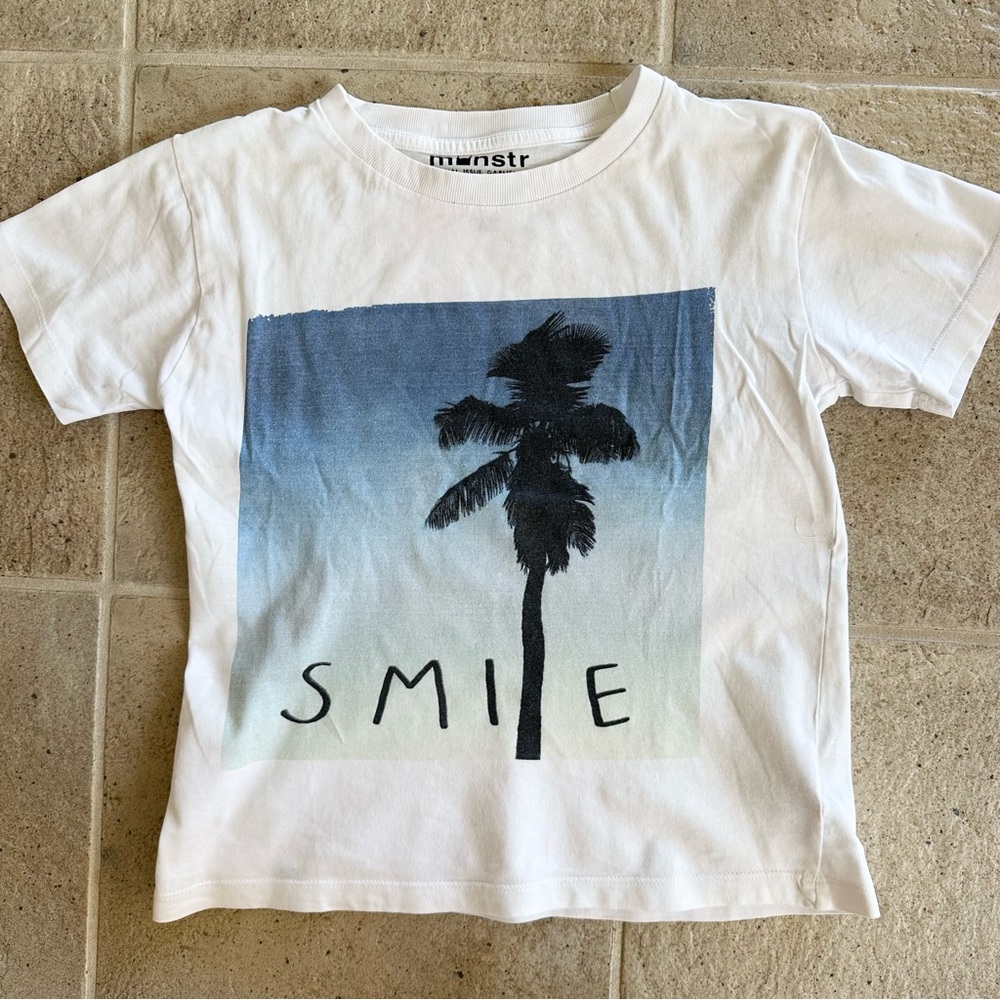 Munster Kids White Palm Tree T-Shirt